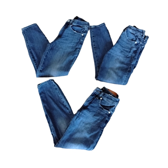 Lucky Brand Denim - Lot of 3 Lucky Brand Bridgette High Rise Skinny Jeans Size 2